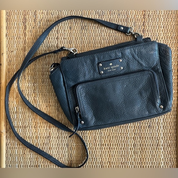 kate spade Handbags - Kate Spade Baxter Street Sevilla Leather Crossbody Purse, Asphalt/Black